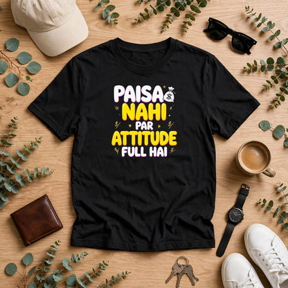 Paisa Attitude Oversized Classic T-Shirt