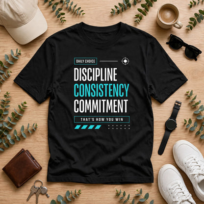 Discipline Consistency Commitment Oversized T-Shirt