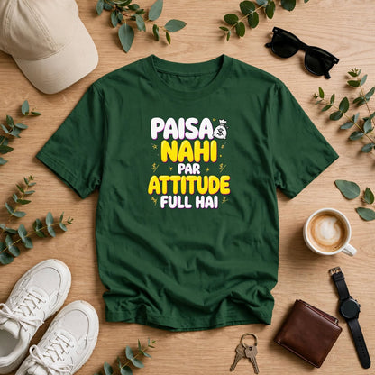 Paisa Attitude Oversized Classic T-Shirt