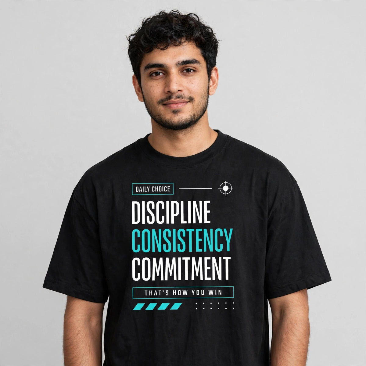 Discipline Consistency Commitment Oversized T-Shirt