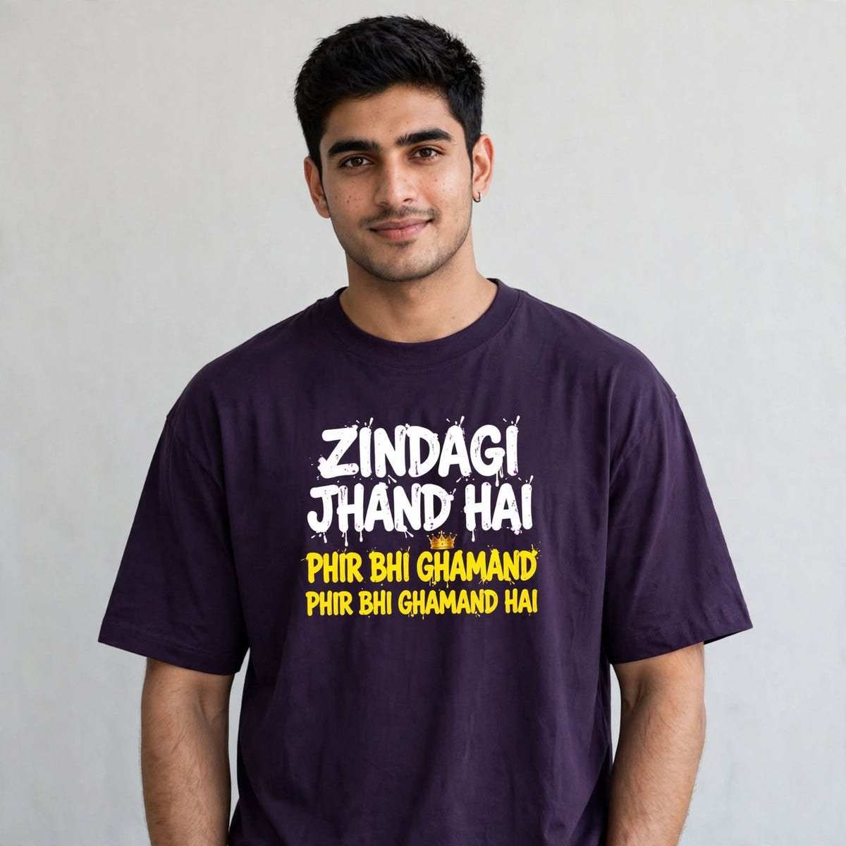 Zindagi Jhand Hai Oversized Classic T-Shirt