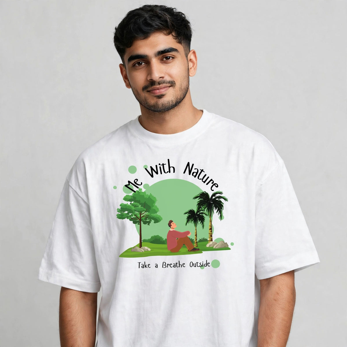 Me With Nature Oversized T-Shirt