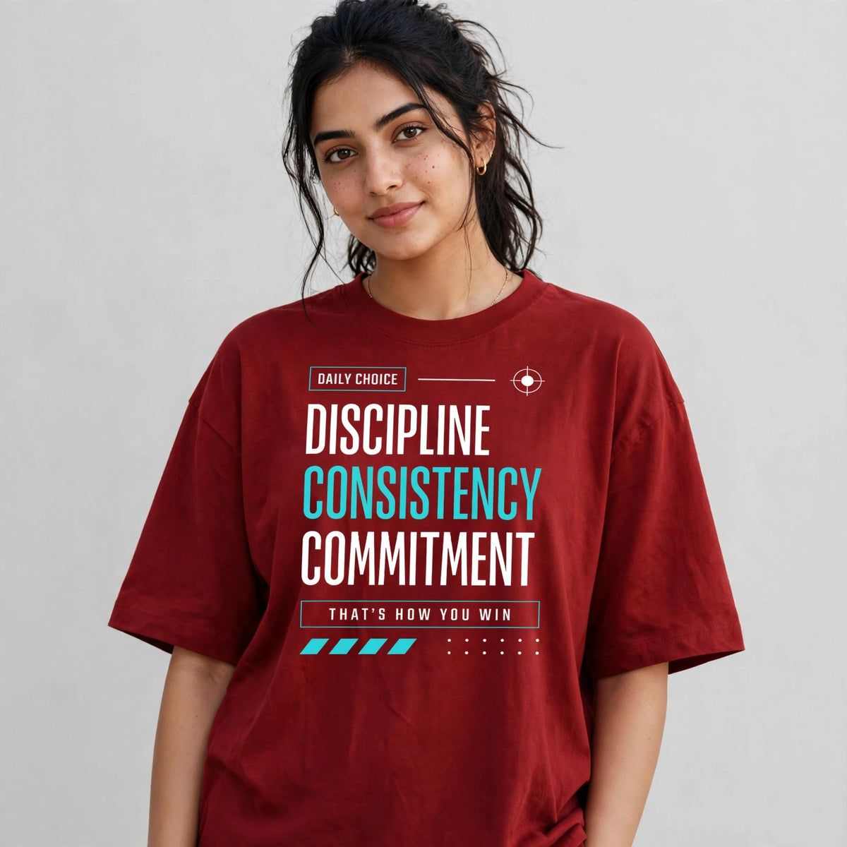 Discipline Consistency Commitment Oversized T-Shirt
