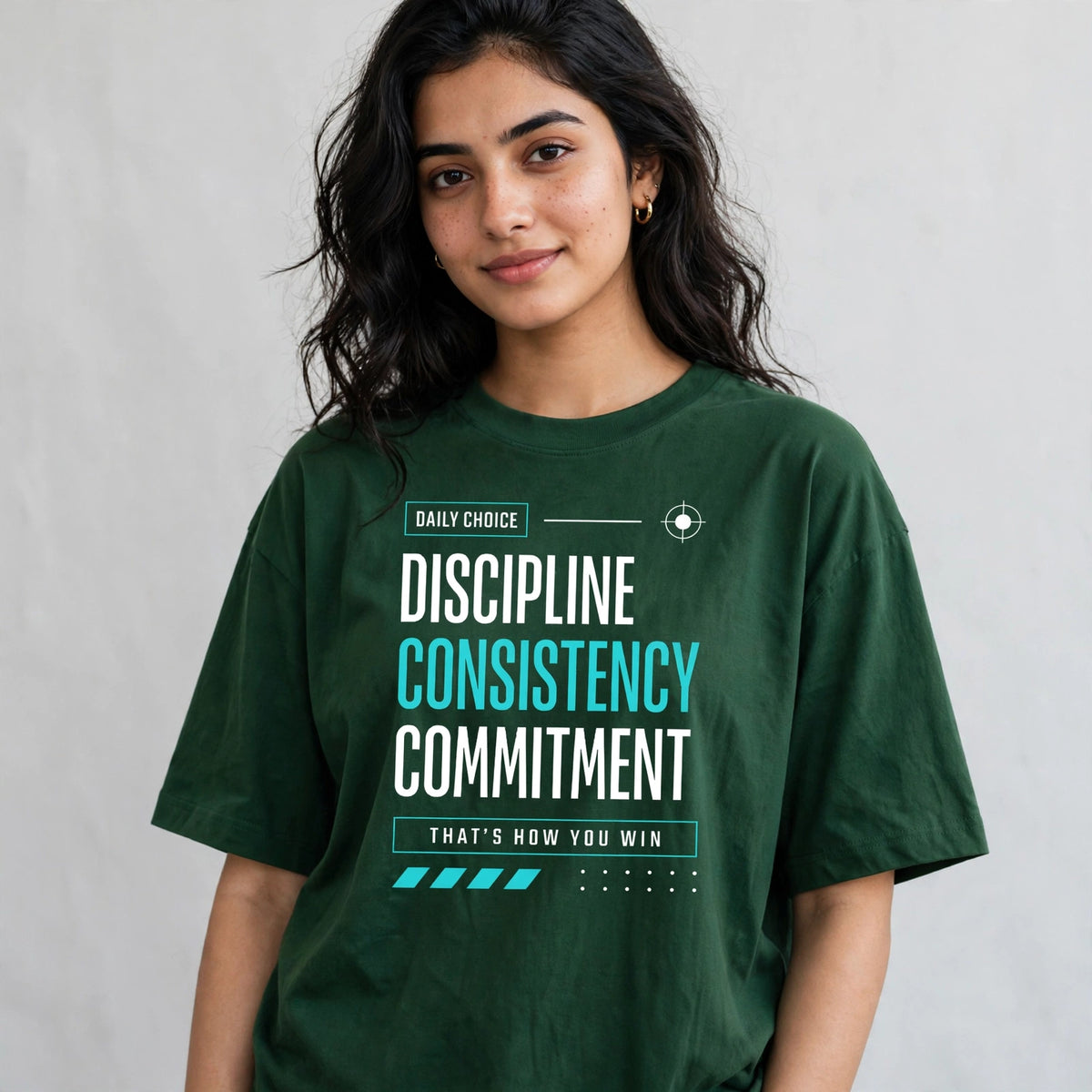 Discipline Consistency Commitment Oversized T-Shirt