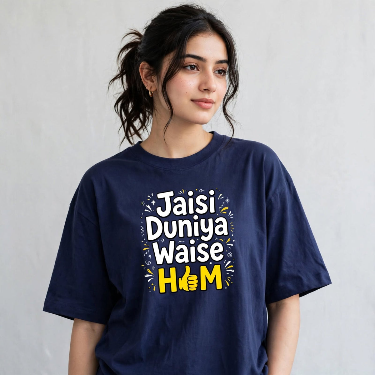 Jaisi Duniya Oversized Classic T-Shirt