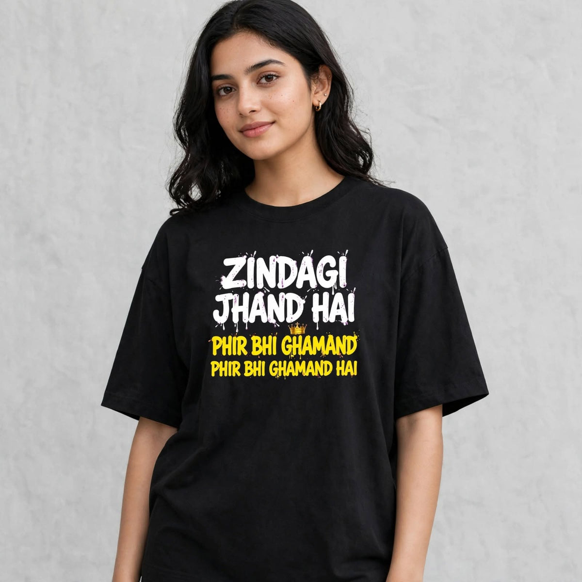 Zindagi Jhand Hai Oversized Classic T-Shirt