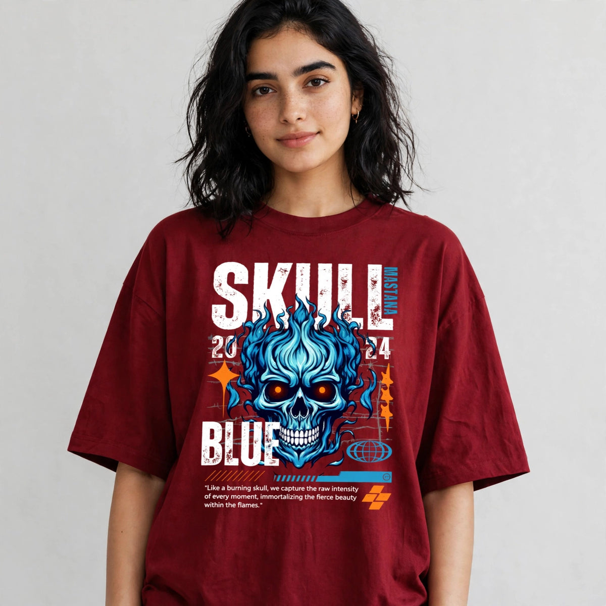 Skull Rule Oversized T-Shirt