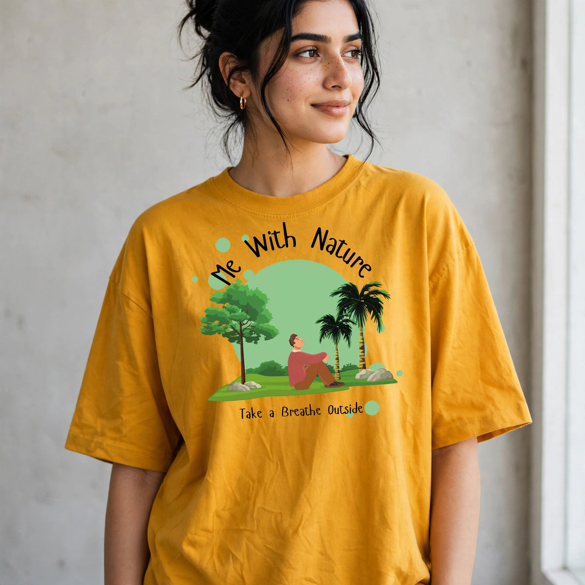Me With Nature Oversized T-Shirt