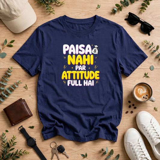 Paisa Attitude Oversized Classic T-Shirt