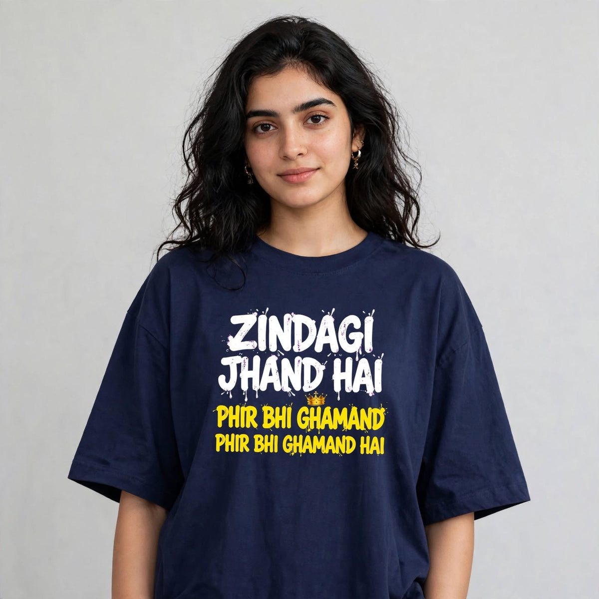 Zindagi Jhand Hai Oversized Classic T-Shirt