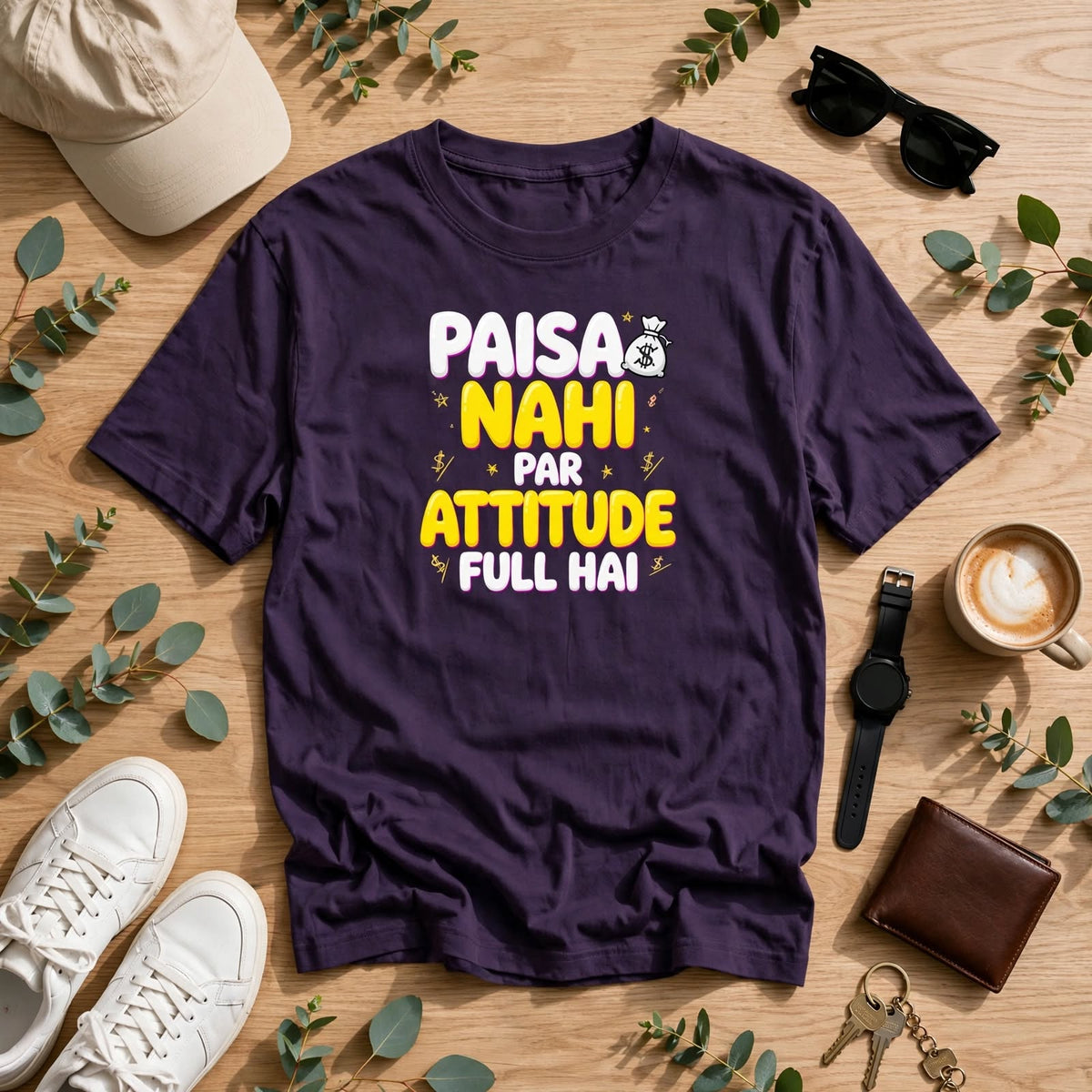 Paisa Attitude Oversized Classic T-Shirt