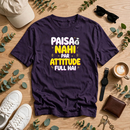 Paisa Attitude Oversized Classic T-Shirt