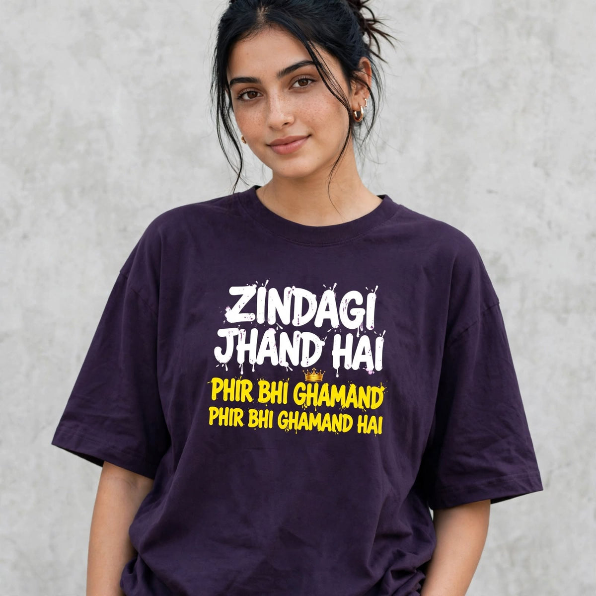 Zindagi Jhand Hai Oversized Classic T-Shirt