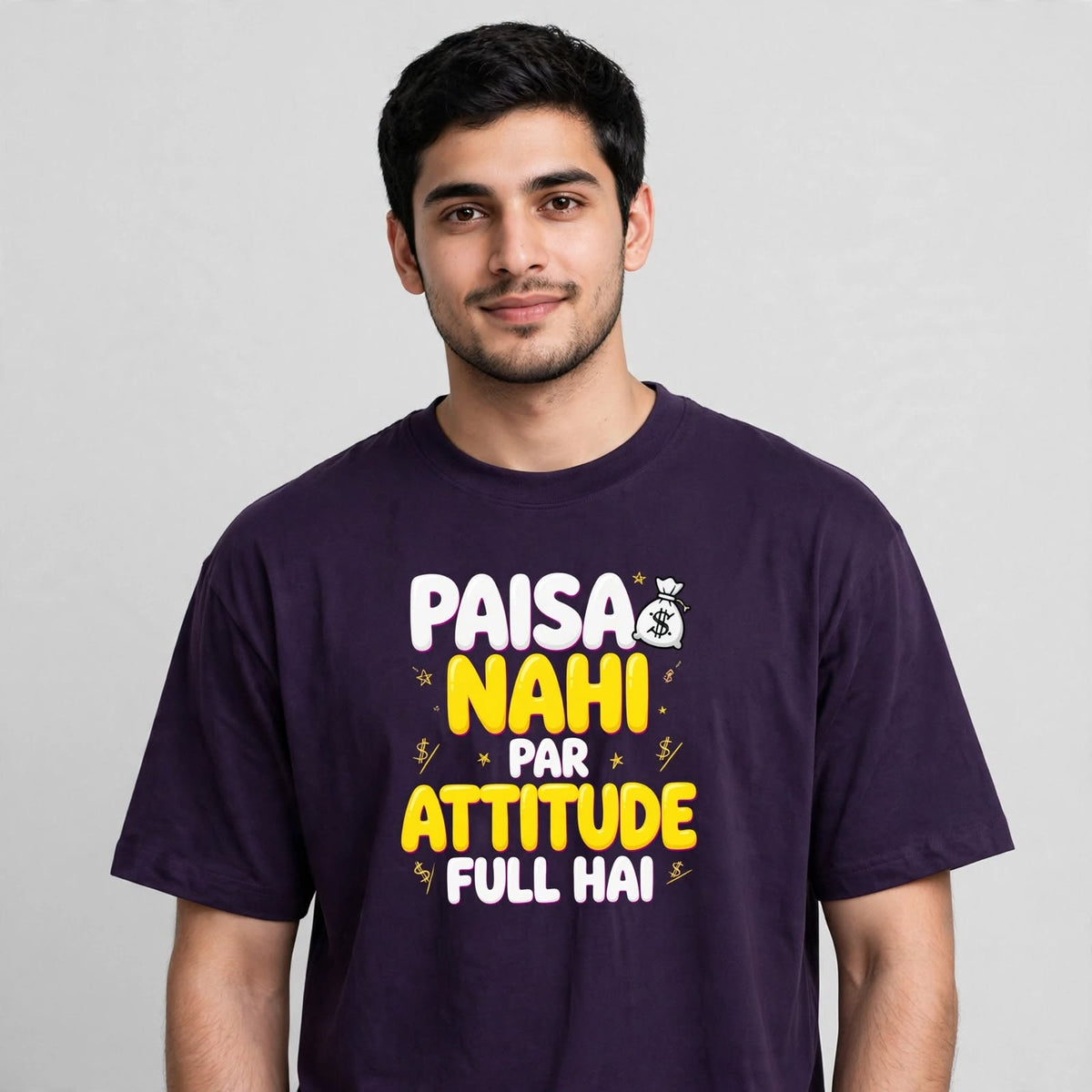 Paisa Attitude Oversized Classic T-Shirt